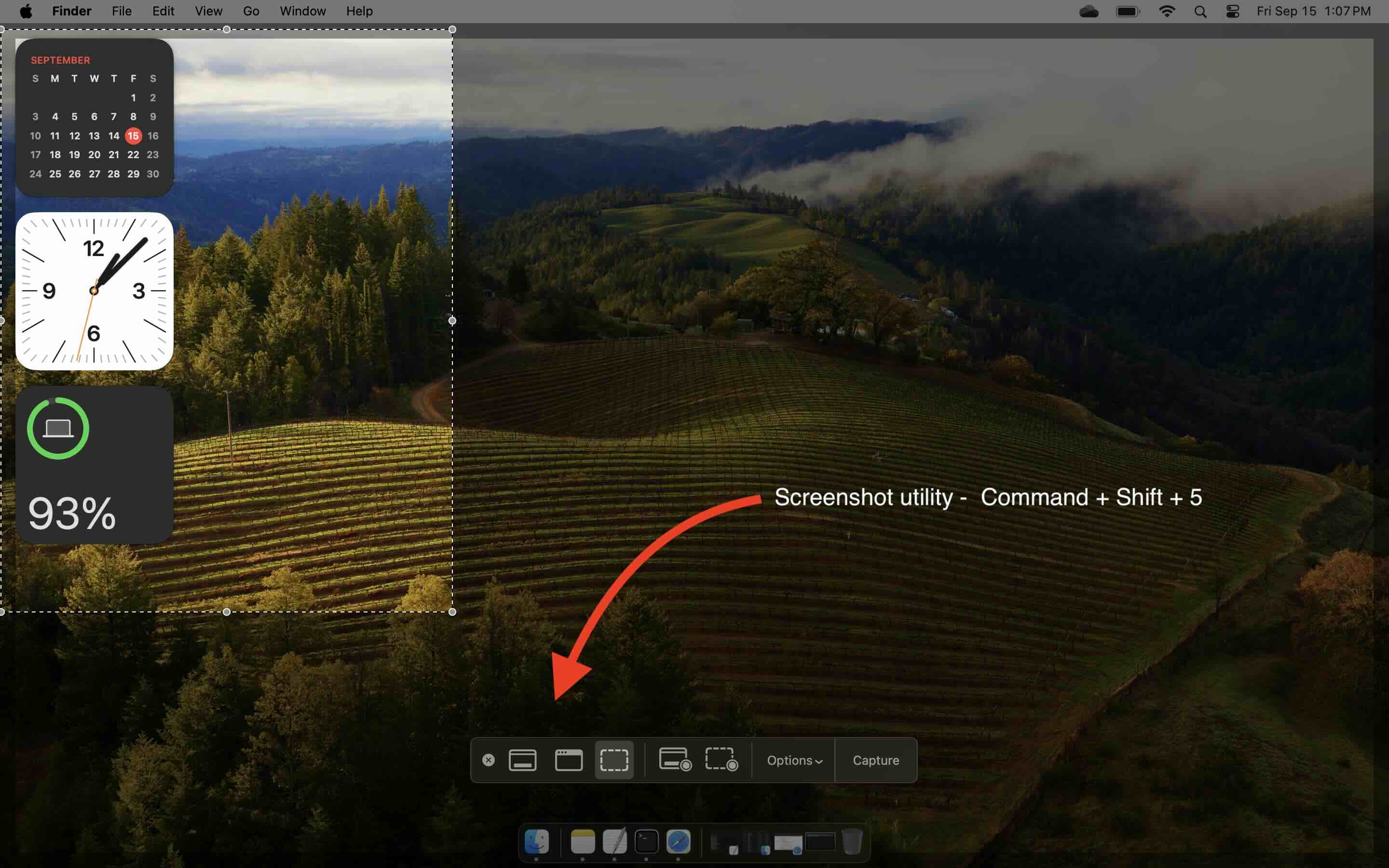 Screenshot on macOS Sonoma 14